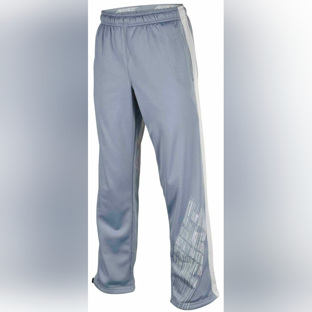 Nike Men's Light Gray Joggers, Size Medium